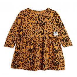 Basic Leopard LS Dress Beige