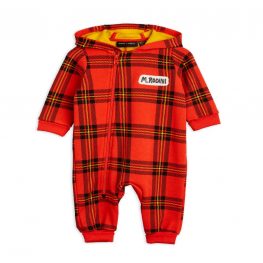 Check Onesie Red