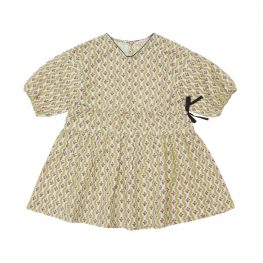 Agathis Dress Trellis Flower Print