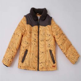 Indikidual banana zip off sleeve coat