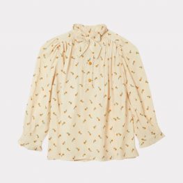 Folsom Blouse Toffee Ditsy Flower Print