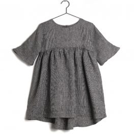 Dress Silvia Black Linen
