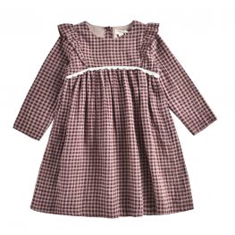 Alaka Dress Aubergine Vichy