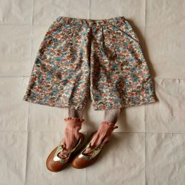 Large Pants Small Blue Flowers