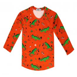 Long Sleeve Tshirt lgnacio the lguana Red