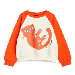 Baby Cat Sweatshirt Red