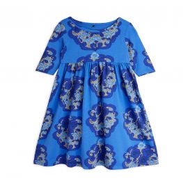 Flower Aop LS Dress Purple