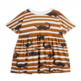 Crocodiles Aop SS Dress Brown