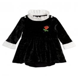 Crushed Velour Skirt Body Black