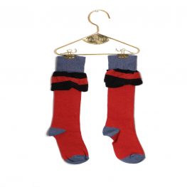 Long Socks Frill - Brick