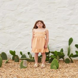 Malin Dress Apricot Cream