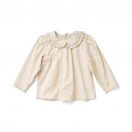 Astrid Blouse Swiss Dot Milk