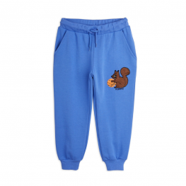 Squirrel Chenille Emb Sweatpants Blue