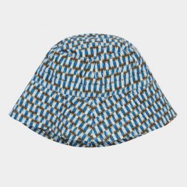 Cedrus Hat Blue Geo Print