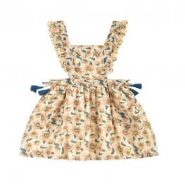 Mistinguette Dress Cream Flowers
