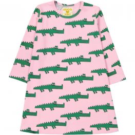 Pink Crocodile Swing Dress